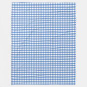 Fleece blanket with blue checks deken (Voorkant)