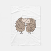 Fleece Blanket with Hedégels knuffelend (Voorkant)