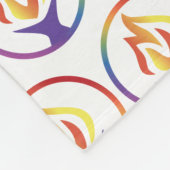 Fleece Blanket with tiled UUCF logo (Hoek)