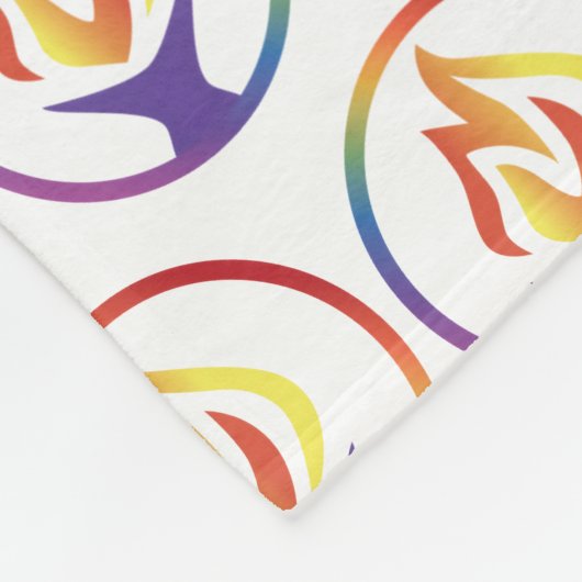 Fleece Blanket with tiled UUCF logo (Hoek)