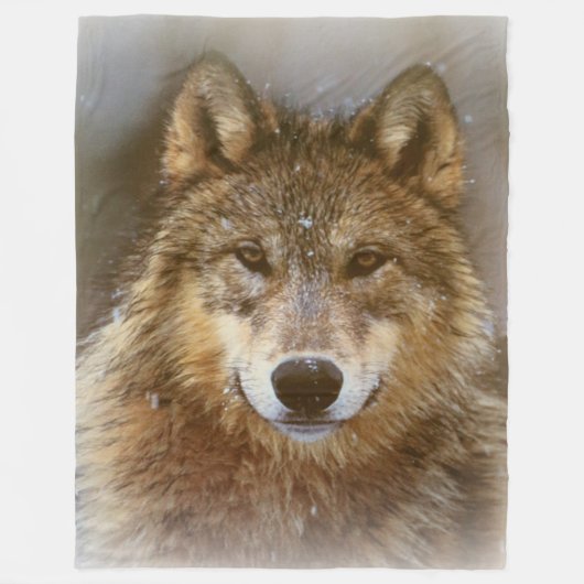 Fleece Blanket/Wolf Deken (Voorkant)