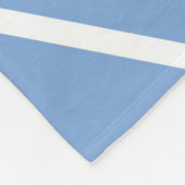Fleece Blanket/Yellow, blauw en wit diamant Deken (Hoek)