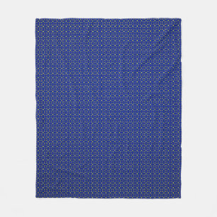 Fleece Blanket yellow blobloemen Deken