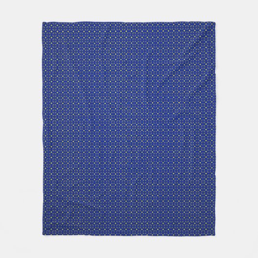 Fleece Blanket yellow blobloemen Deken (Voorkant)