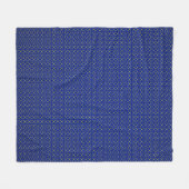 Fleece Blanket yellow blobloemen Deken (Voorkant (Horizontaal))