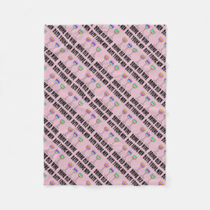 FLEECE-BLANKETS - DRINK OUDE WIJN, DATUM JONGE MAN FLEECE DEKEN