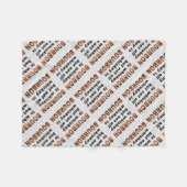 FLEECE-BLANKETS - niet alles is BOURBON! Fleece Deken (Voorkant (Horizontaal))