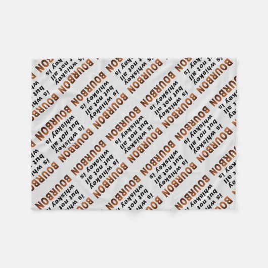 FLEECE-BLANKETS - niet alles is BOURBON! Fleece Deken (Voorkant (Horizontaal))