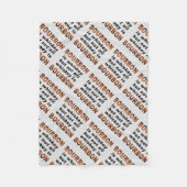 FLEECE-BLANKETS - niet alles is BOURBON! Fleece Deken (Voorkant)