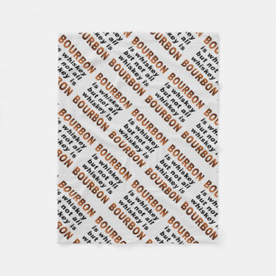 FLEECE-BLANKETS - niet alles is BOURBON! Fleece Deken