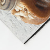 Fleece Chipmunk Blanket met 11 Chipmunks. (Hoek)