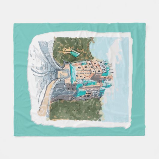Fleece deken (Voorkant (Horizontaal))