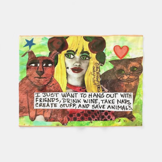 fleece deken (Voorkant (Horizontaal))