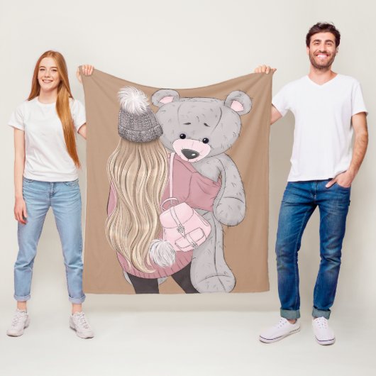 Fleece deken, 127x152cm deken (In situ)
