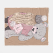 Fleece deken, 127x152cm deken (Voorkant (Horizontaal))