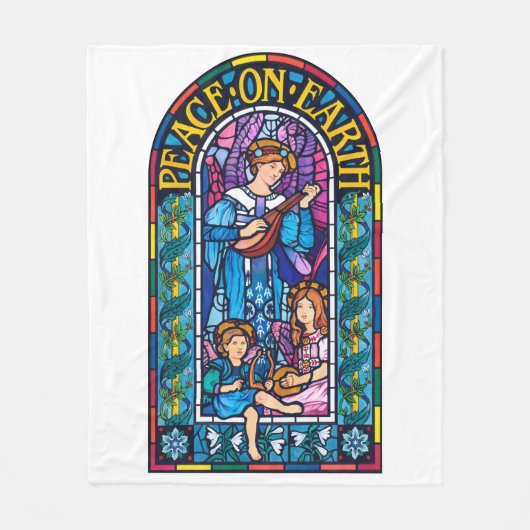 Fleece Deken (50 in x 60 in) Vrede op Aarde (Voorkant)