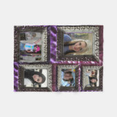 Fleece deken 5 Zilveren Frame Foto Inserts (Voorkant (Horizontaal))