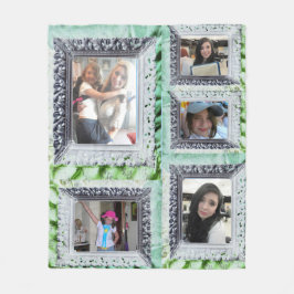 Fleece deken 5 Zilveren lijst foto-inserts