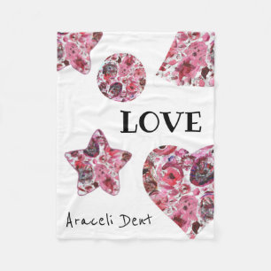 Fleece deken, 76,2 cm x 101,6 cm Rood