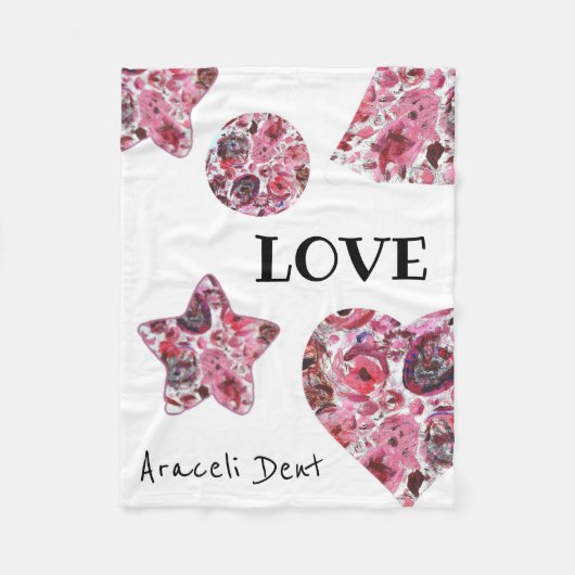 Fleece deken, 76,2 cm x 101,6 cm Rood (Voorkant)