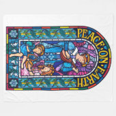 Fleece Deken (80 in x 60 inch) Vrede op aarde (Voorkant (Horizontaal))