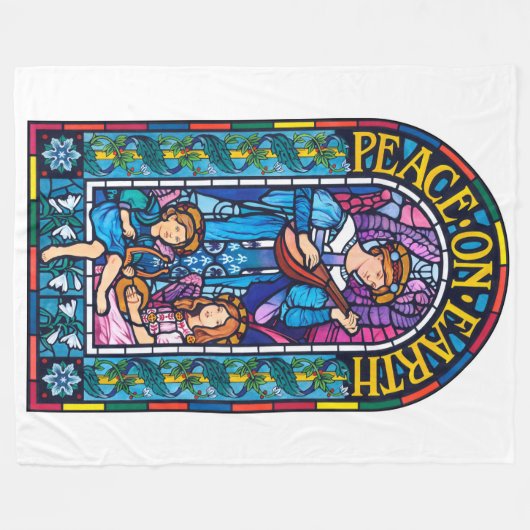 Fleece Deken (80 in x 60 inch) Vrede op aarde (Voorkant (Horizontaal))