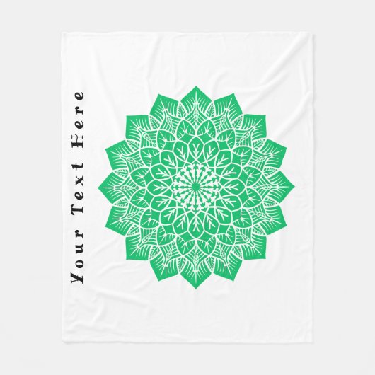 Fleece Deken Aangepaste Jouw tekst Hier Tekst Afbe (Voorkant)