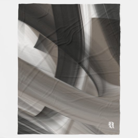 Fleece deken Abstract HomeTerra's zachte fluisteri (Voorkant)