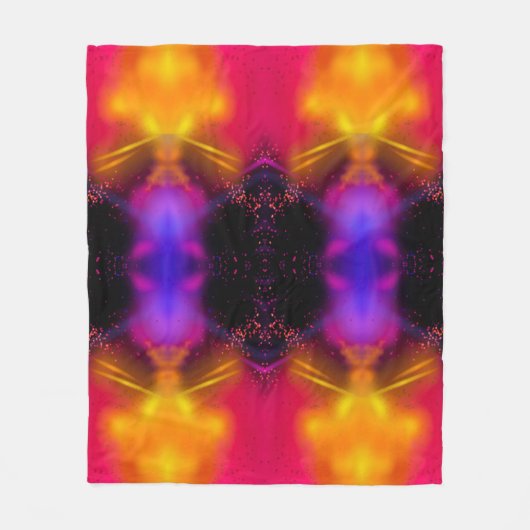 Fleece deken abstracte stijl (Voorkant)