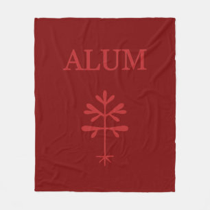 Fleece deken, aluinrood deken