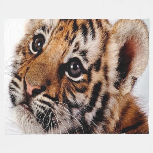 Fleece deken/Baby tijger Deken (Voorkant (Horizontaal))