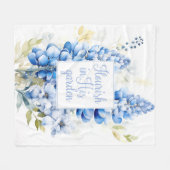 Fleece deken bloeien in zijn tuin Bluebonnet (Voorkant (Horizontaal))