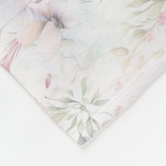 Fleece Deken, bloemenweide (Hoek)