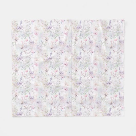 Fleece Deken, bloemenweide Deken (Voorkant (Horizontaal))