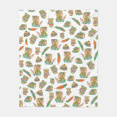 Fleece Deken Boho Pet Meisje (Voorkant)