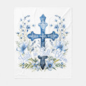 Fleece Deken Christelijk Geloof in Volle Bloei (Voorkant)