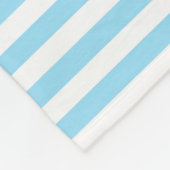 Fleece deken Clearwater Stripe capri blauw (Hoek)
