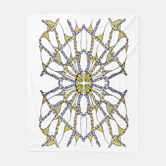 Fleece Deken (Doodle - Hand getrokken) (Voorkant)