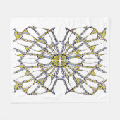 Fleece Deken (Doodle - Hand getrokken) (Voorkant (Horizontaal))