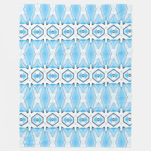 Fleece deken, een klassiek stof patroon ontwerp deken