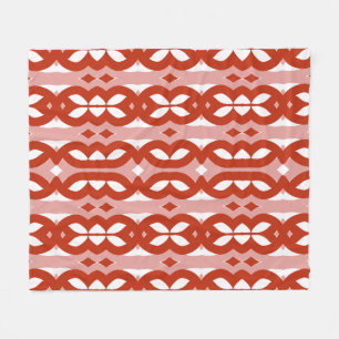 Fleece Deken, Een trendy klassieke rode stof ontwe Deken