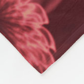 Fleece Deken Fantasy Bloemen Rood (Hoek)