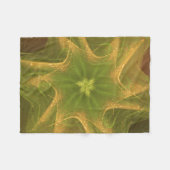 Fleece Deken Fractal Licht Groen Palet (Voorkant (Horizontaal))