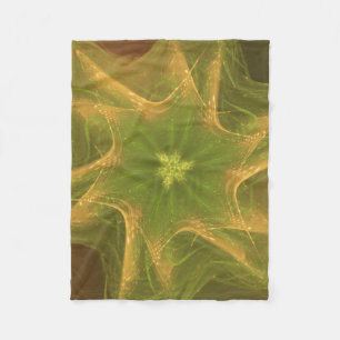 Fleece Deken Fractal Licht Groen Palet