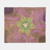 Fleece Deken Fractal Licht Paarse Palet (Voorkant (Horizontaal))