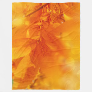 Fleece Deken Gekleurde Herfst Glow Bladeren