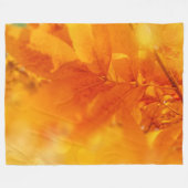Fleece Deken Gekleurde Herfst Glow Bladeren (Voorkant (Horizontaal))