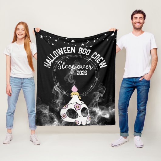 Fleece deken Halloween Boo Crew Skullebration (In situ)