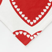 Fleece deken/Harten Deken (Hoek)