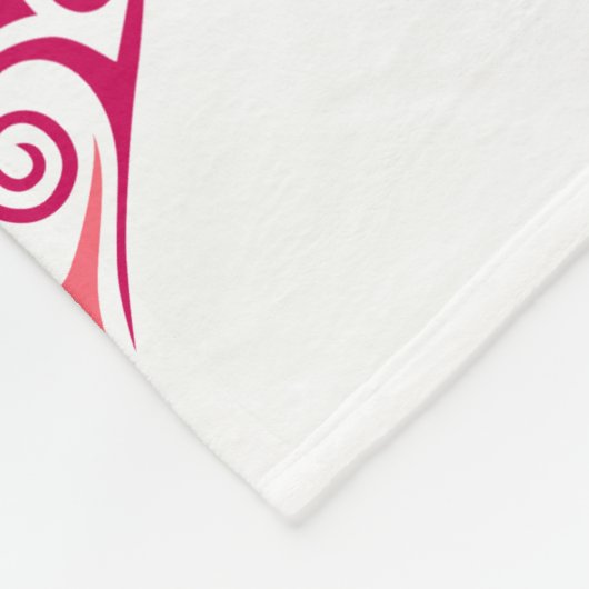 Fleece deken - Hartjes Design 2 (Hoek)